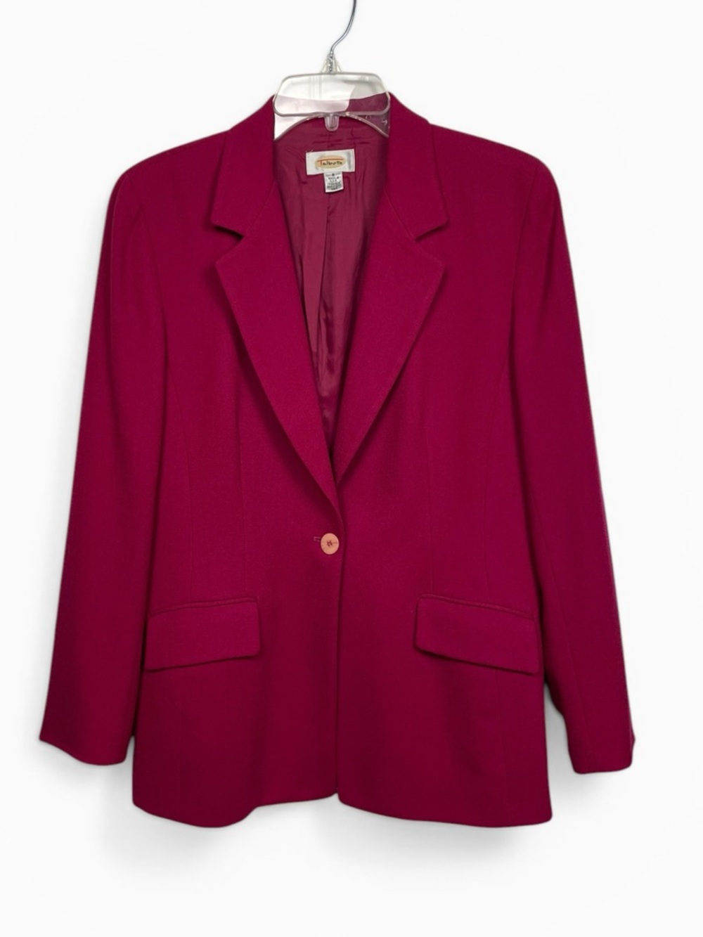 Talbots wool Deep Pink Single-Button Blazer size 8